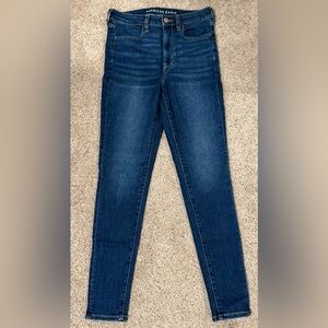 American Eagle Outfitters Next Level Stretch Dark Blue Skinny Jeans